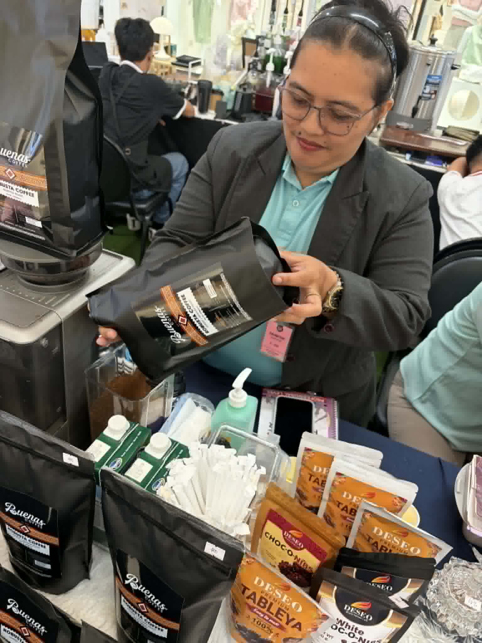 The Simbalan booth, where Buenas Coffee started